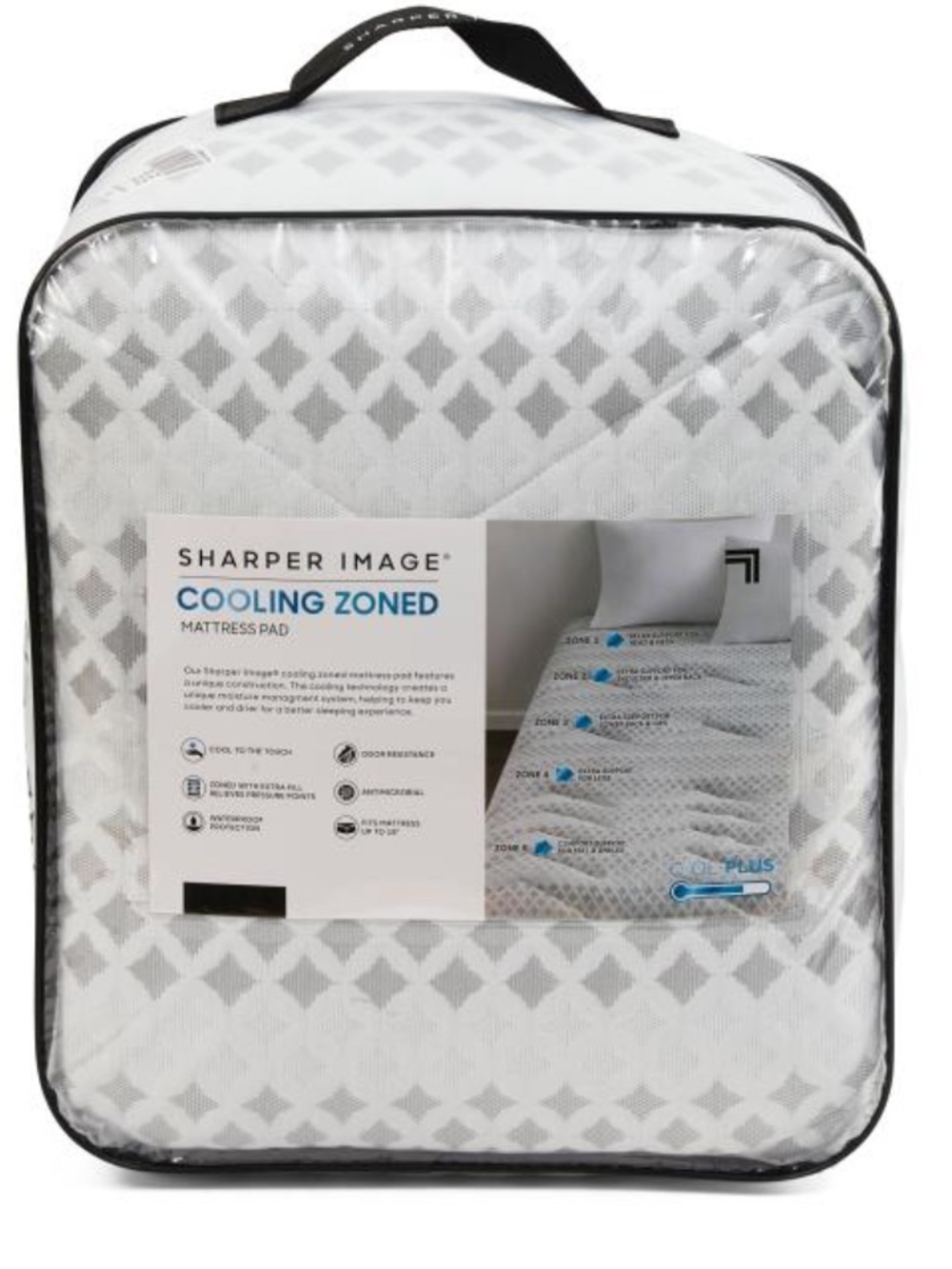 SHARPER IMAGE® COOLING ZONED
MATTRESS PAD